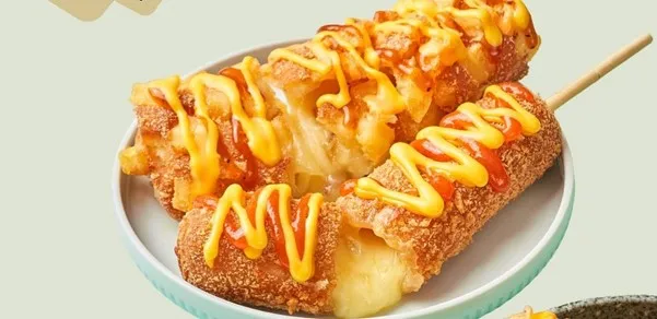 Mozzarella Fish Stick, 1. Goblin Mace, 2. Fried Chili Pepper, 3. Amok Toast, 4. Spicy Odeng, 5. Mozzarella Fish Stick, 6. Laver Roll, 7. Cheese Croquette, 8. Amook Fritter, 9. Beef Bacon Roll, 10. Shrimp Paprika