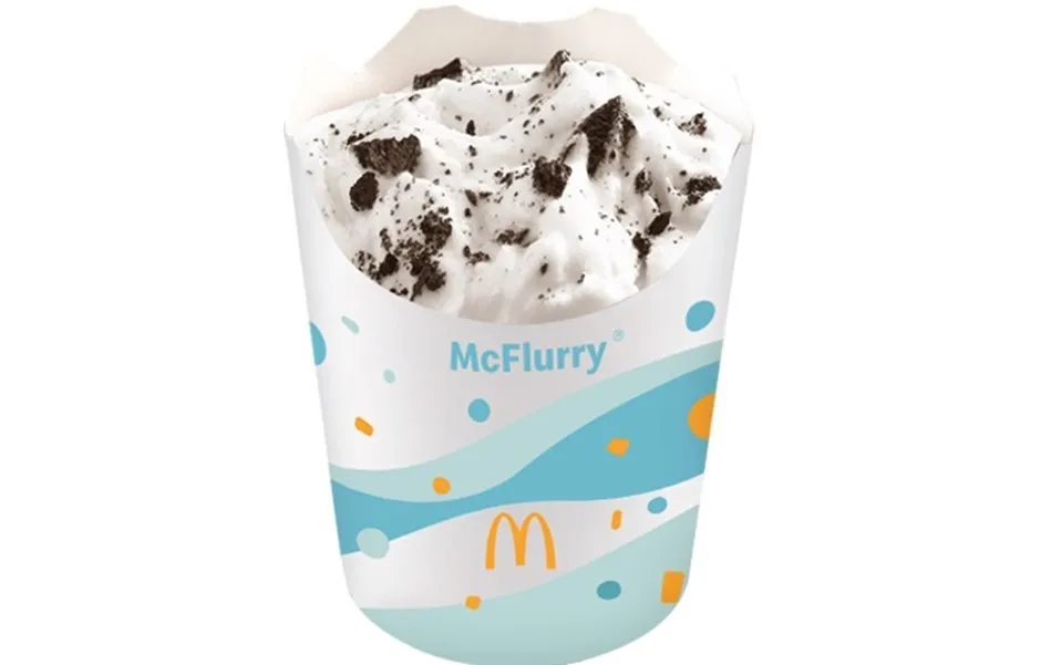 McFlurry, 1. Beef Burger, 2. Chicken Burger, 3. Regular Fries, 4.  Honey Garlic Chicken Rice McD, 5. Rica Rica Chicken Rice McD, 6. Fish Snack Wrap, 7. Chicken Fingers, 8. Spicy Chicken Bites, 9. Ice Cream Cone, 10. McFlurry