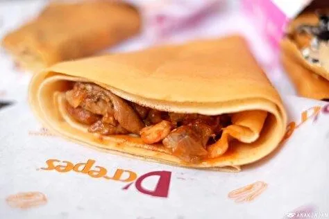 BBQ Chicken Crepes, Rekomendasi Menu D’Crepes, Menu The Savory Crepes, Menu The Sweet Crepes, Menu Ice Cream Crepes