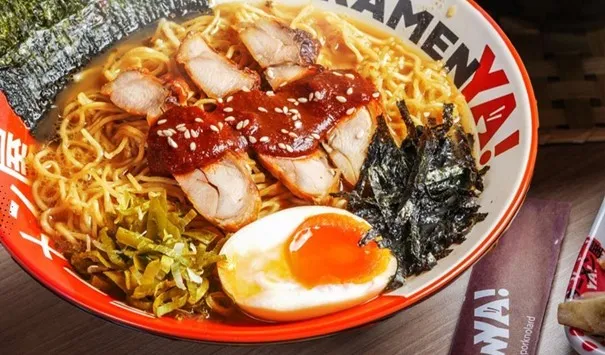 Chicken Curry Ramen, 1. Legendary Chicken Ramen, 2. Chicken Curry Ramen, 3. Hot Ramen, 4. Chicken Miso Ramen, 5. Karaage Ramen, 6. Karaage Dry Ramen, 7. Chicken Dry Ramen, 8. Volcano Dry Ramen, 9. Ebi Tempura Ramen, 10. Salted Egg Dry Ramen, 11. Karaage Curry Ramen