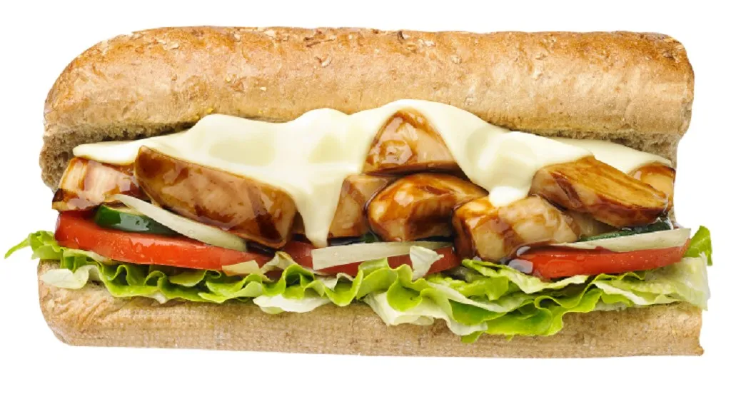 Chicken Teriyaki, 1. Italian BMT, 2. Steak and Cheese, 3. Tuna Mayo, 4. Chicken Teriyaki, 5. BBQ Chicken, 6. Spicy Italian, 7. Veggie Delite, 8. Chicken Slice, 9. Roasted Chicken, 10. Egg Mayo