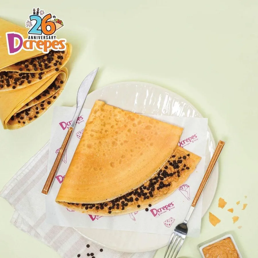 Choco Peanut, Rekomendasi Menu D’Crepes, Menu The Savory Crepes, Menu The Sweet Crepes, Menu Ice Cream Crepes