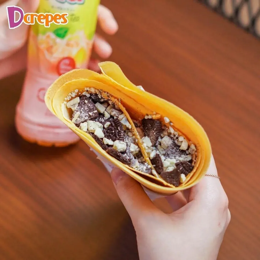 Cookie’n Cream Crepes, Rekomendasi Menu D’Crepes, Menu The Savory Crepes, Menu The Sweet Crepes, Menu Ice Cream Crepes