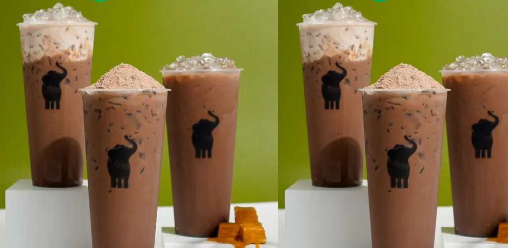 Dumilo Series, 1. Original Thai Tea, 2. Thai Coffee Latte, 3. Thai Green Tea Aren, 4. Dumilo Series, 5. Roasted Japanese Tea, 6. Lychee Yakult Tea, 7. Chocolate Hojicha, 8. Dum Dum Hazelnut Chocolate, 9. Thai Tea Biscoff Macchiato, 10. Dum Dum Thai Black Coffee