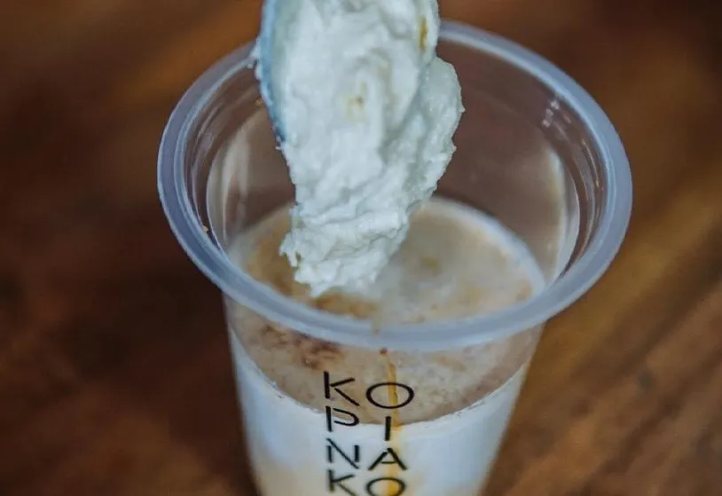 Es Kopi Nako Duren, 1. Es Kopi Nako, 2. Es Kopi Nako Duren, 3. Es Kopi Nusantara, 4. Affogato, 5. Kopi Nako Mini, 6. Croffle ala Nako, 7. Teh Dona, 8. Asam Kaktus, 9. Es Krim Kopi Nako, 10. Bakso Urat Cuanki