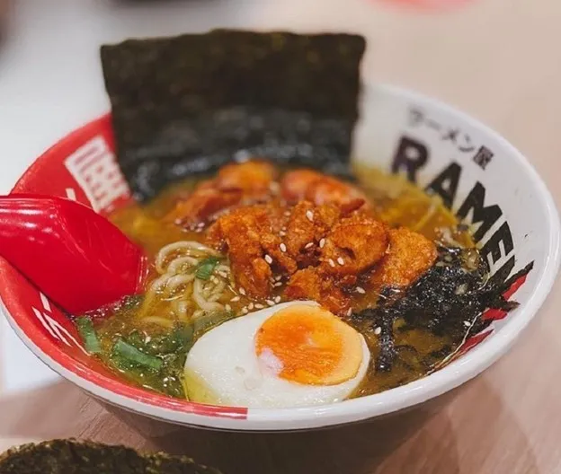 Karaage Ramen, 1. Legendary Chicken Ramen, 2. Chicken Curry Ramen, 3. Hot Ramen, 4. Chicken Miso Ramen, 5. Karaage Ramen, 6. Karaage Dry Ramen, 7. Chicken Dry Ramen, 8. Volcano Dry Ramen, 9. Ebi Tempura Ramen, 10. Salted Egg Dry Ramen, 11. Karaage Curry Ramen