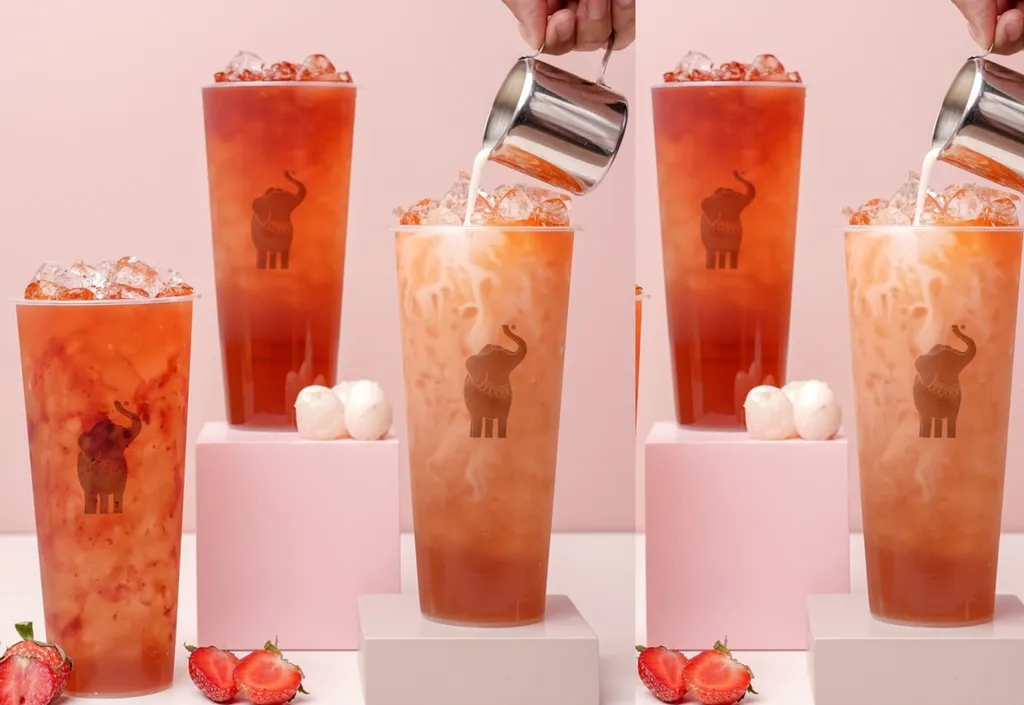 Lychee Yakult Tea, 1. Original Thai Tea, 2. Thai Coffee Latte, 3. Thai Green Tea Aren, 4. Dumilo Series, 5. Roasted Japanese Tea, 6. Lychee Yakult Tea, 7. Chocolate Hojicha, 8. Dum Dum Hazelnut Chocolate, 9. Thai Tea Biscoff Macchiato, 10. Dum Dum Thai Black Coffee