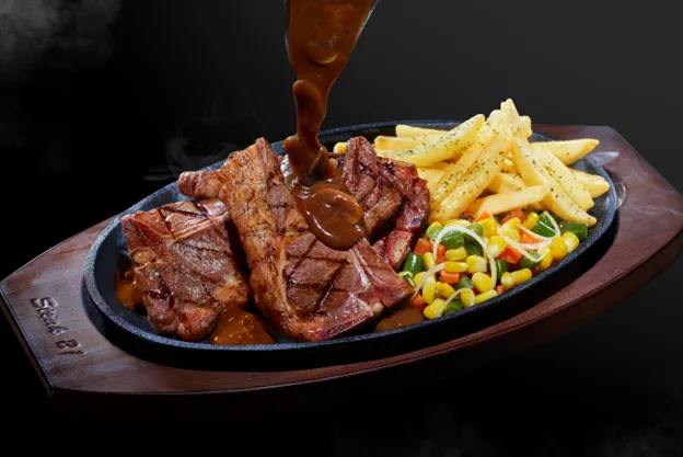 Lamb Chop, 1. Prime Sirloin, 2. Prime Sirloin Original, 3. Prime Tenderloin, 4. Prime Rib Eye, 5. Supreme Rib Eye, 6. Supreme Sirloin, 7. Chicken Steak, 8. Grilled Salmon, 9. Lamb Chop