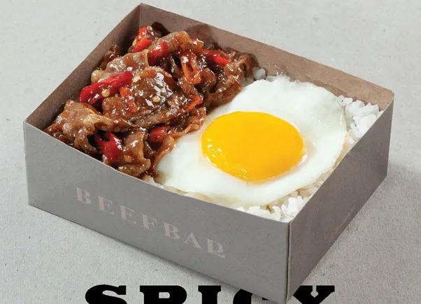 Beefbar Spicy Glazed, 1. Salted Egg Chicken, 2. Sambal Chicken Rice, 3. Sambal Rice Dori, 4. Salted Egg Dori, 5. Brown Butter Chicken, 6. Beefbar Spicy Glazed, 7. Glazed Beef Brisket, 8. Hasoy Chicken, 9. Hasoy Dori Rice, 10. Fluffy Egg Chicken Rice