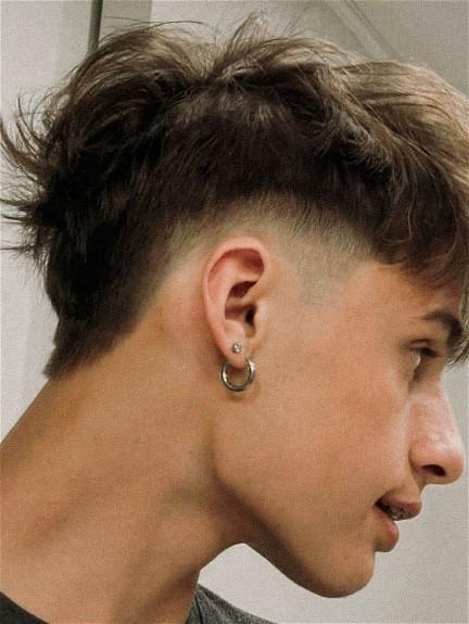 27 Stylish Mullet Hairstyle Ideas for Men in 2023 - WiseBarber.com, 1. High and Tight Haircut, 2. Two Block, 3. Slicked-back Undercut, 4. Comma Hair, 5. Taper Fade, 6. Fluffy Hair, 7. Curtain Haircut / Curtain Bangs, 8. Mullet Hair, 9. Mandarin Haircut, 10. Buzz Cut, 11. Medium Length Haircut, 12. French Crop, 13. Layered Bowl Cut, 14. Ivy League Cut, 15. Pompadour Hairstyle