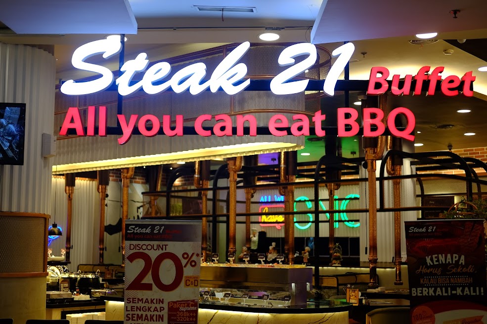 1. Kintan Buffet Central Park, 2. Daebak Korean BBQ Cengkareng, 3. Wangja Korean BBQ Puri Indah, 4. Hanamasa Mall Taman Anggrek, 5. The Gallery Restaurant, 6. Steak 21 Central Park, 7. Shaburi, 8. Gyu-Kaku Japanese BBQ, 9. Kappa Sushi, 10. Hachi Grill Puri Indah