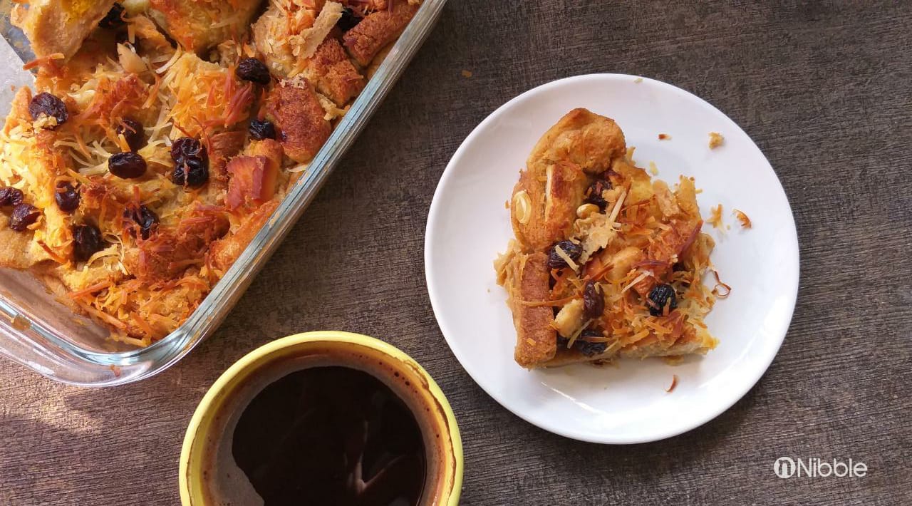 Resep Puding Roti Tawar, BIsa Kukus atau Panggang