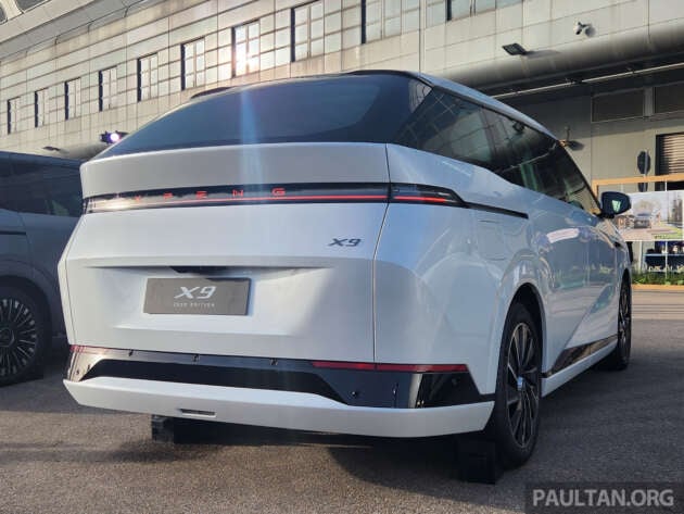 2026 Xpeng X9 EV in Malaysia – self-righting centre caps, still with 320 PS, 590 km WLTP range; fr RM281k