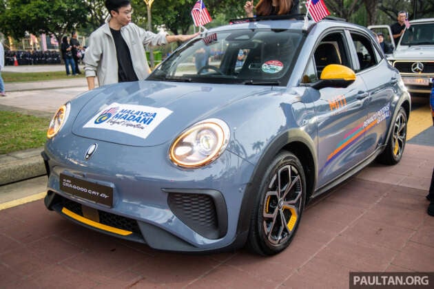 GWM Ora Good Cat GT makes first public appearance at Merdeka parade – sporty EV to be launched soon?