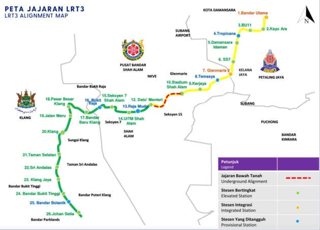 LRT3 Shah Alam Line FFR to be completed by end-Feb