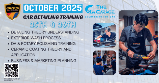 Car enthusiasts, learn how to wash/detail your ride the right way – a 2-day training programme by The Carage