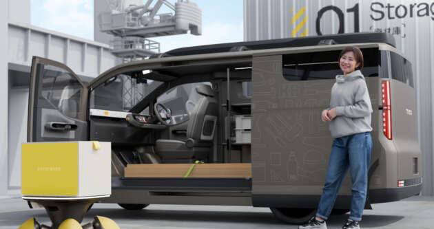 Toyota Hiace Concept previews next generation of commercial van with pillarless side, full-width display