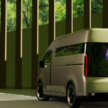 Toyota Hiace Concept previews next generation of commercial van with pillarless side, full-width display
