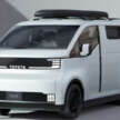 Toyota Hiace Concept previews next generation of commercial van with pillarless side, full-width display
