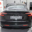 2026 Tesla Model 3 Long Range RWD in Malaysia – 750 km WLTP, indicator stalk, black badges, RM185k