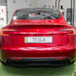 2026 Tesla Model 3 Long Range RWD in Malaysia – 750 km WLTP, indicator stalk, black badges, RM185k