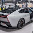 2025 Xpeng P7 in Guangzhou – scissor doors available; up to 594 PS/695 Nm, up to 820 km CLTC