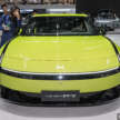 2025 Xpeng P7 in Guangzhou – scissor doors available; up to 594 PS/695 Nm, up to 820 km CLTC