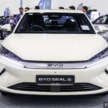 BYD Seal 6 EV in Ivory Gold at ACE 2025 – Premium only, same price at RM116,500; limited to 100 units