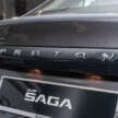2026 Proton Saga MC3 Premium, Executive full details: 120 PS/150 Nm 1.5L, timing chain, 4AT or Punch CVT, Heavily-revised AMA platform with HPF steel panels, Six airbags and AEB, but only on top-spec Premium, High-output BHE15PFI, timing chain, 14.04% lower fuel consumption, New front and rear fascias with LED head- and taillights, Screens galore, plus wireless Apple CarPlay and Android Auto, Brief first impressions – quicker than Bezza, big car feel, Executive versus Premium spec comparison