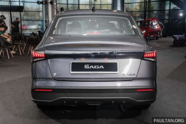 2026 Proton Saga MC3 Premium, Executive full details: 120 PS/150 Nm 1.5L, timing chain, 4AT or Punch CVT, Heavily-revised AMA platform with HPF steel panels, Six airbags and AEB, but only on top-spec Premium, High-output BHE15PFI, timing chain, 14.04% lower fuel consumption, New front and rear fascias with LED head- and taillights, Screens galore, plus wireless Apple CarPlay and Android Auto, Brief first impressions – quicker than Bezza, big car feel, Executive versus Premium spec comparison