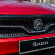 2026 Proton Saga MC3 Premium, Executive full details: 120 PS/150 Nm 1.5L, timing chain, 4AT or Punch CVT, Heavily-revised AMA platform with HPF steel panels, Six airbags and AEB, but only on top-spec Premium, High-output BHE15PFI, timing chain, 14.04% lower fuel consumption, New front and rear fascias with LED head- and taillights, Screens galore, plus wireless Apple CarPlay and Android Auto, Brief first impressions – quicker than Bezza, big car feel, Executive versus Premium spec comparison