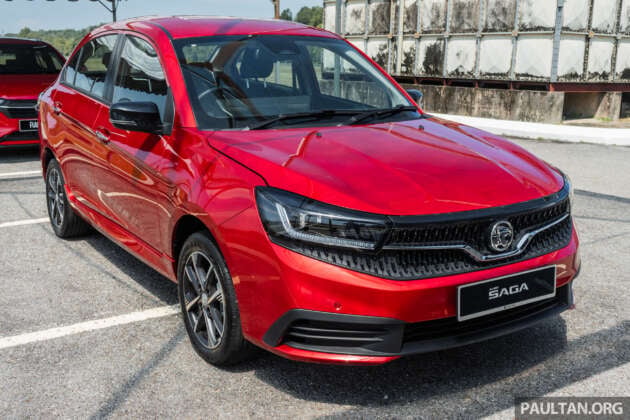 2026 Proton Saga MC3 Premium, Executive full details: 120 PS/150 Nm 1.5L, timing chain, 4AT or Punch CVT, Heavily-revised AMA platform with HPF steel panels, Six airbags and AEB, but only on top-spec Premium, High-output BHE15PFI, timing chain, 14.04% lower fuel consumption, New front and rear fascias with LED head- and taillights, Screens galore, plus wireless Apple CarPlay and Android Auto, Brief first impressions – quicker than Bezza, big car feel, Executive versus Premium spec comparison