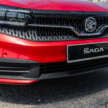 2026 Proton Saga MC3 Premium, Executive full details: 120 PS/150 Nm 1.5L, timing chain, 4AT or Punch CVT, Heavily-revised AMA platform with HPF steel panels, Six airbags and AEB, but only on top-spec Premium, High-output BHE15PFI, timing chain, 14.04% lower fuel consumption, New front and rear fascias with LED head- and taillights, Screens galore, plus wireless Apple CarPlay and Android Auto, Brief first impressions – quicker than Bezza, big car feel, Executive versus Premium spec comparison