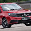 2026 Proton Saga MC3 Premium, Executive full details: 120 PS/150 Nm 1.5L, timing chain, 4AT or Punch CVT, Heavily-revised AMA platform with HPF steel panels, Six airbags and AEB, but only on top-spec Premium, High-output BHE15PFI, timing chain, 14.04% lower fuel consumption, New front and rear fascias with LED head- and taillights, Screens galore, plus wireless Apple CarPlay and Android Auto, Brief first impressions – quicker than Bezza, big car feel, Executive versus Premium spec comparison