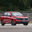 2026 Proton Saga MC3 Premium, Executive full details: 120 PS/150 Nm 1.5L, timing chain, 4AT or Punch CVT, Heavily-revised AMA platform with HPF steel panels, Six airbags and AEB, but only on top-spec Premium, High-output BHE15PFI, timing chain, 14.04% lower fuel consumption, New front and rear fascias with LED head- and taillights, Screens galore, plus wireless Apple CarPlay and Android Auto, Brief first impressions – quicker than Bezza, big car feel, Executive versus Premium spec comparison