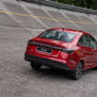 2026 Proton Saga MC3 Premium, Executive full details: 120 PS/150 Nm 1.5L, timing chain, 4AT or Punch CVT, Heavily-revised AMA platform with HPF steel panels, Six airbags and AEB, but only on top-spec Premium, High-output BHE15PFI, timing chain, 14.04% lower fuel consumption, New front and rear fascias with LED head- and taillights, Screens galore, plus wireless Apple CarPlay and Android Auto, Brief first impressions – quicker than Bezza, big car feel, Executive versus Premium spec comparison