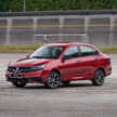 2026 Proton Saga MC3 Premium, Executive full details: 120 PS/150 Nm 1.5L, timing chain, 4AT or Punch CVT, Heavily-revised AMA platform with HPF steel panels, Six airbags and AEB, but only on top-spec Premium, High-output BHE15PFI, timing chain, 14.04% lower fuel consumption, New front and rear fascias with LED head- and taillights, Screens galore, plus wireless Apple CarPlay and Android Auto, Brief first impressions – quicker than Bezza, big car feel, Executive versus Premium spec comparison