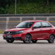 2026 Proton Saga MC3 Premium, Executive full details: 120 PS/150 Nm 1.5L, timing chain, 4AT or Punch CVT, Heavily-revised AMA platform with HPF steel panels, Six airbags and AEB, but only on top-spec Premium, High-output BHE15PFI, timing chain, 14.04% lower fuel consumption, New front and rear fascias with LED head- and taillights, Screens galore, plus wireless Apple CarPlay and Android Auto, Brief first impressions – quicker than Bezza, big car feel, Executive versus Premium spec comparison