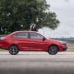 2026 Proton Saga MC3 Premium, Executive full details: 120 PS/150 Nm 1.5L, timing chain, 4AT or Punch CVT, Heavily-revised AMA platform with HPF steel panels, Six airbags and AEB, but only on top-spec Premium, High-output BHE15PFI, timing chain, 14.04% lower fuel consumption, New front and rear fascias with LED head- and taillights, Screens galore, plus wireless Apple CarPlay and Android Auto, Brief first impressions – quicker than Bezza, big car feel, Executive versus Premium spec comparison