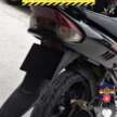 ‘Germ’-sized number plates becoming a trend among young motorcyclists, can be fined up to RM10k – JPJ
