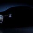 2026 Mercedes-Benz C-Class EV – interior shown with massive MBUX Hyperscreen; full reveal April 20