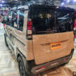 Mitsubishi Delica Mini x Dali with DAMD at Tokyo Auto Salon – classic Pajero face, retro-patterned upholstery