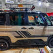 Mitsubishi Delica Mini x Dali with DAMD at Tokyo Auto Salon – classic Pajero face, retro-patterned upholstery