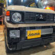 Mitsubishi Delica Mini x Dali with DAMD at Tokyo Auto Salon – classic Pajero face, retro-patterned upholstery