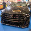 NATS Vellfire Sedan at 2026 Tokyo Auto Salon – Lexus LS460 with Vellfire face and tail lamps, air suspension