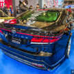 NATS Vellfire Sedan at 2026 Tokyo Auto Salon – Lexus LS460 with Vellfire face and tail lamps, air suspension