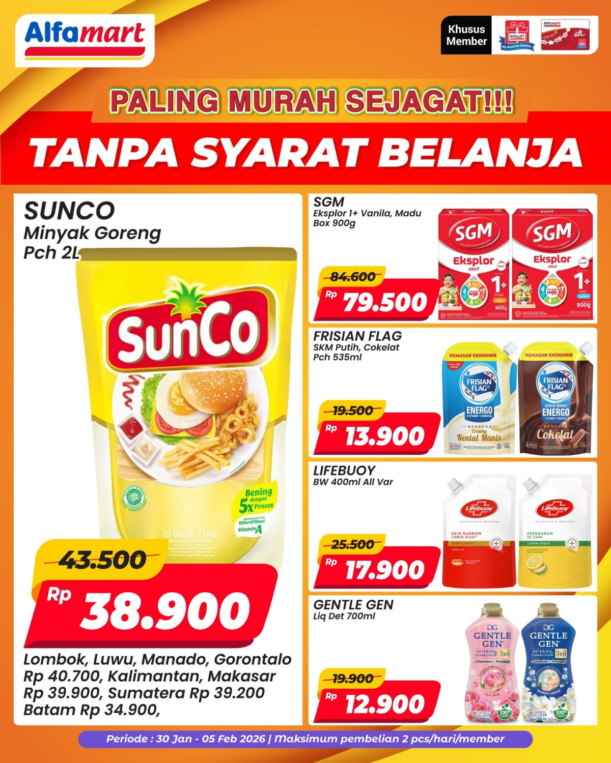 Alfamart, Promo Alfamart Hari Ini 30 Januari - 5 Februari 2026, Spesial Persiapan Ramadhan, Alfamart - Diskon Paling Murah Sejagat Khusus Member, Alfamart - Voucher Rp 50.000 untuk Pemenang Kuis, Alfamart - Puffy Buddies Blind Box, Alfamart - Diskon Spesial Persiapan Ramadhan, Alfamart - Voucher Rp 300.000 untuk Pemenang Kuis Private Label, Baca juga: 