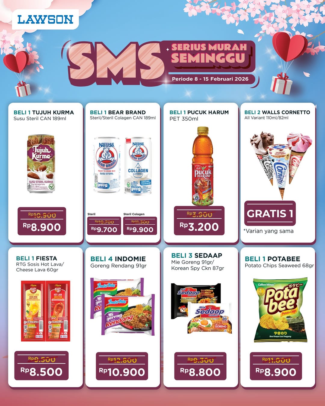 Promo Lawson Station Hari Ini 8-15 Februari 2026, Diskon hingga 50 Persen untuk Makanan dan Minuman
