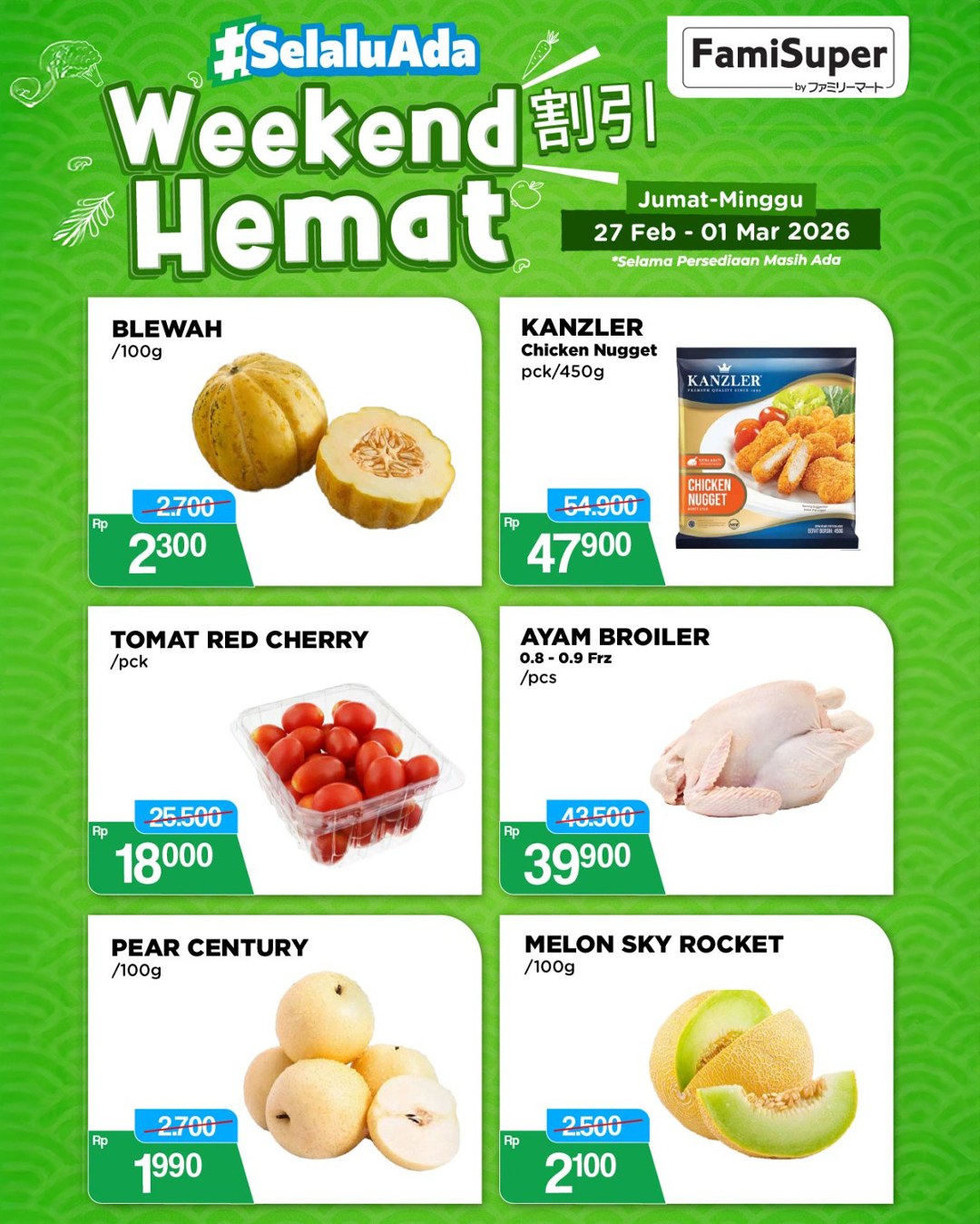 FamilyMart, Promo FamilyMart Hari Ini 27 Februari - 1 Maret 2026, Diskon hingga 40 Persen untuk Produk Sehari-hari