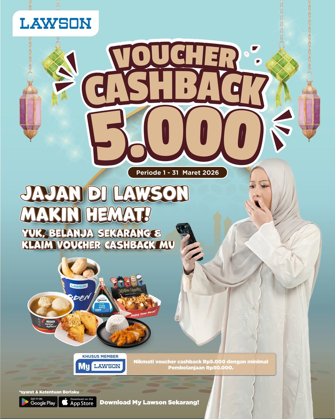 Lawson Station, Promo Lawson Hari Ini 8 Maret 2026, Ada Cashback Rp 5.000